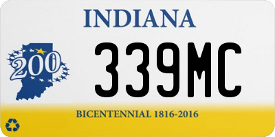 IN license plate 339MC