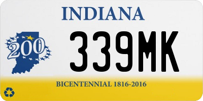 IN license plate 339MK