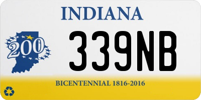 IN license plate 339NB