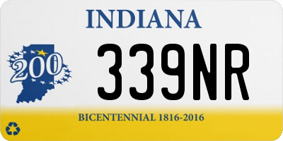 IN license plate 339NR