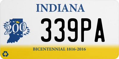 IN license plate 339PA