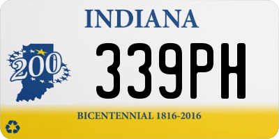 IN license plate 339PH