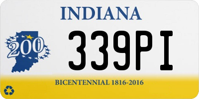 IN license plate 339PI