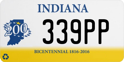 IN license plate 339PP