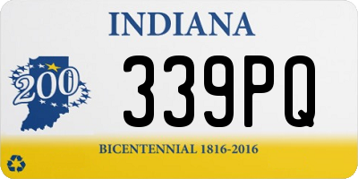 IN license plate 339PQ