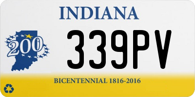 IN license plate 339PV