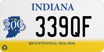 IN license plate 339QF