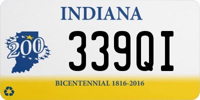 IN license plate 339QI