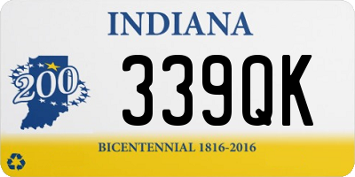 IN license plate 339QK