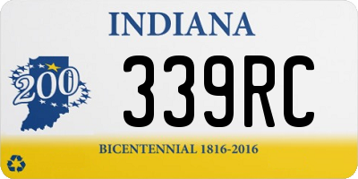 IN license plate 339RC