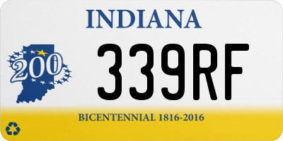 IN license plate 339RF