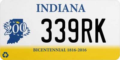 IN license plate 339RK