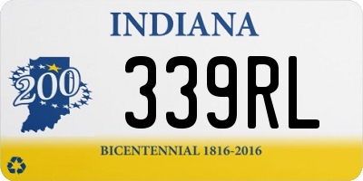 IN license plate 339RL