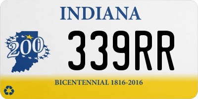 IN license plate 339RR