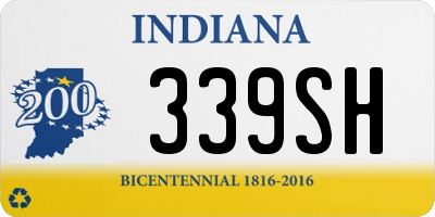 IN license plate 339SH