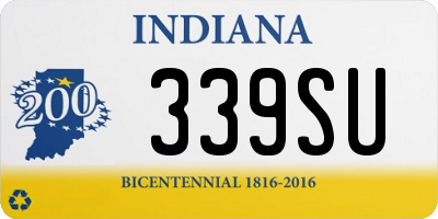 IN license plate 339SU