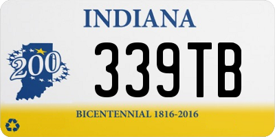 IN license plate 339TB