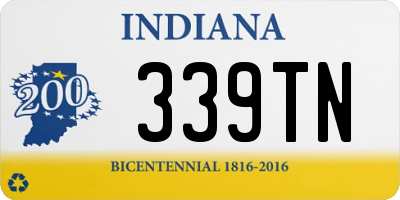 IN license plate 339TN