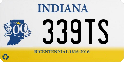 IN license plate 339TS