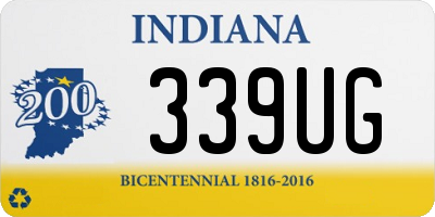 IN license plate 339UG