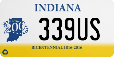 IN license plate 339US
