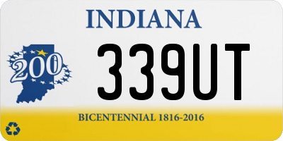 IN license plate 339UT