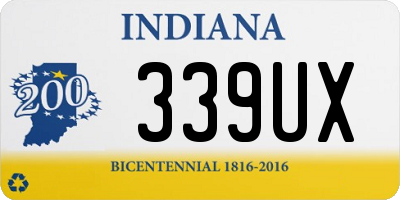 IN license plate 339UX