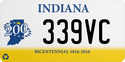 IN license plate 339VC