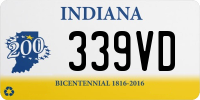 IN license plate 339VD