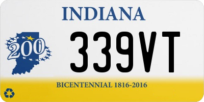 IN license plate 339VT