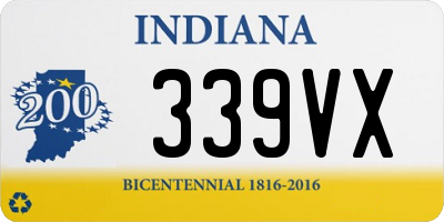 IN license plate 339VX