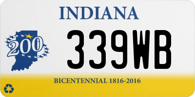 IN license plate 339WB