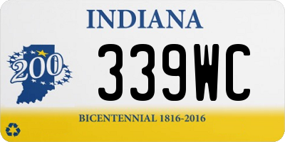 IN license plate 339WC