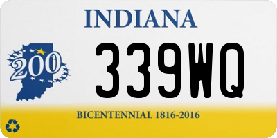 IN license plate 339WQ