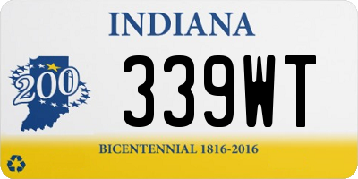 IN license plate 339WT