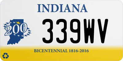 IN license plate 339WV