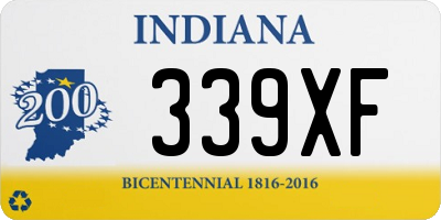 IN license plate 339XF