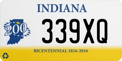 IN license plate 339XQ