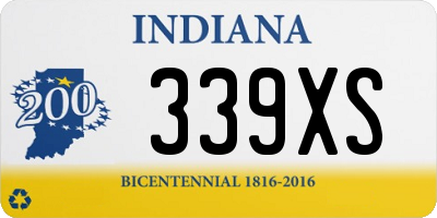 IN license plate 339XS