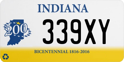 IN license plate 339XY