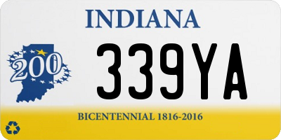 IN license plate 339YA