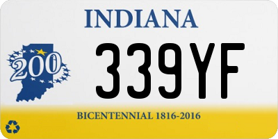 IN license plate 339YF