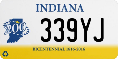 IN license plate 339YJ