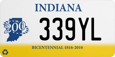 IN license plate 339YL