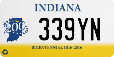 IN license plate 339YN