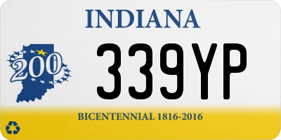 IN license plate 339YP