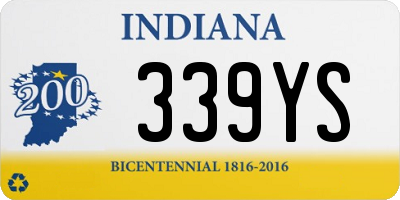 IN license plate 339YS