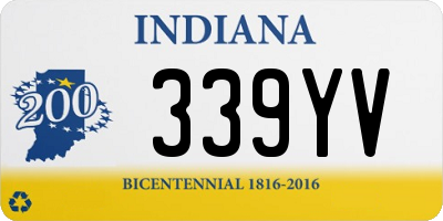 IN license plate 339YV