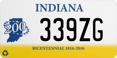 IN license plate 339ZG