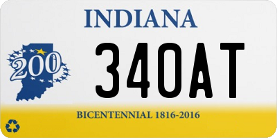 IN license plate 340AT